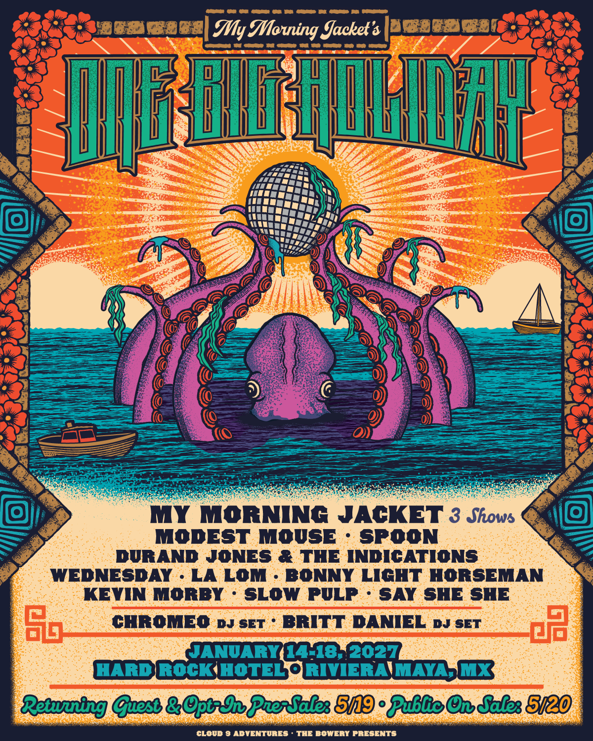 My Morning Jacket live tour poster 2026